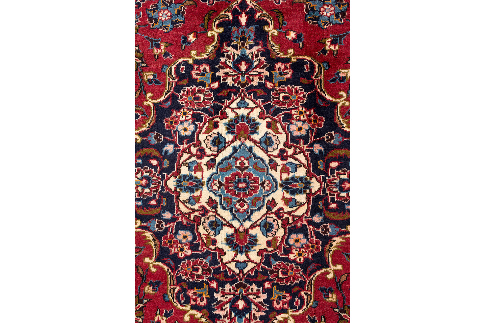 Persian Large Hand Knotted Kashan Rug